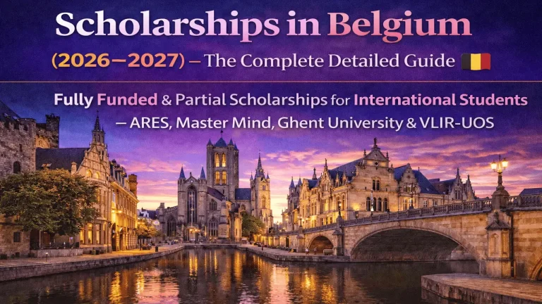 Scholarships in Belgium (2026–2027) — The Complete Detailed Guide