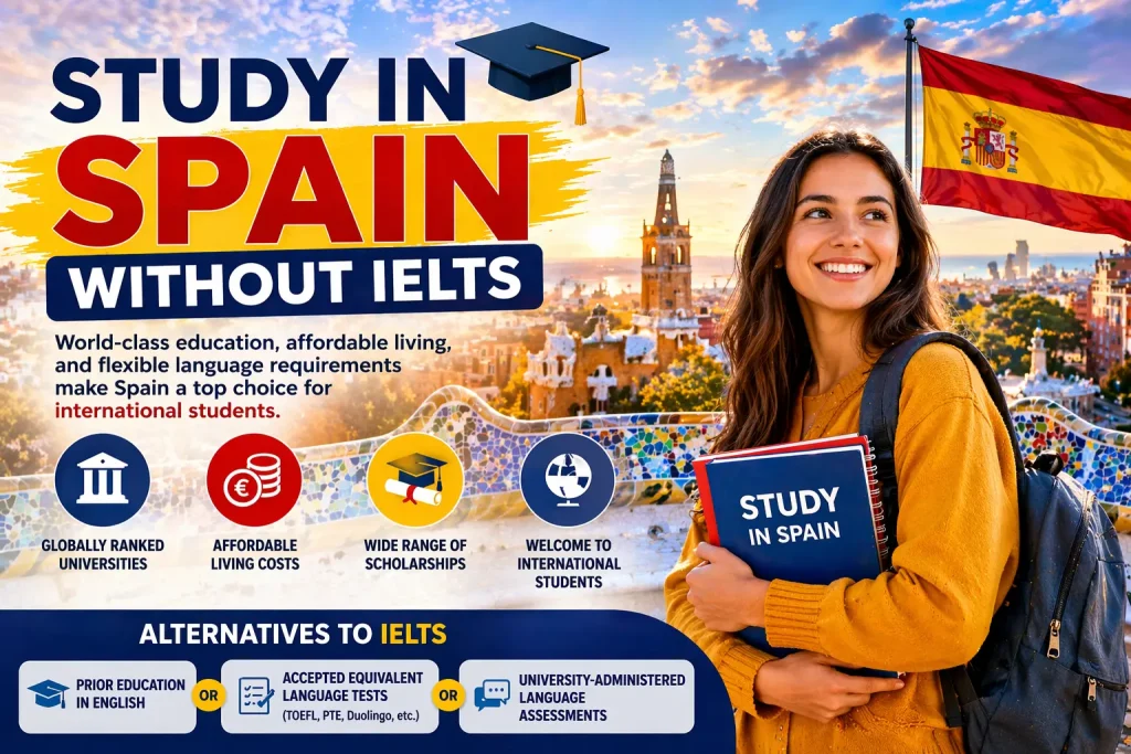 Scholarships in Spain Without IELTS
