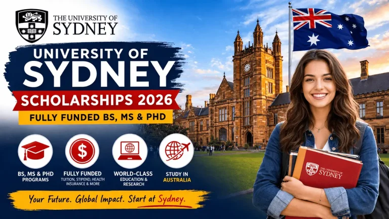 University of Sydney Scholarships 2026 Fully Funded BS, MS & PhD