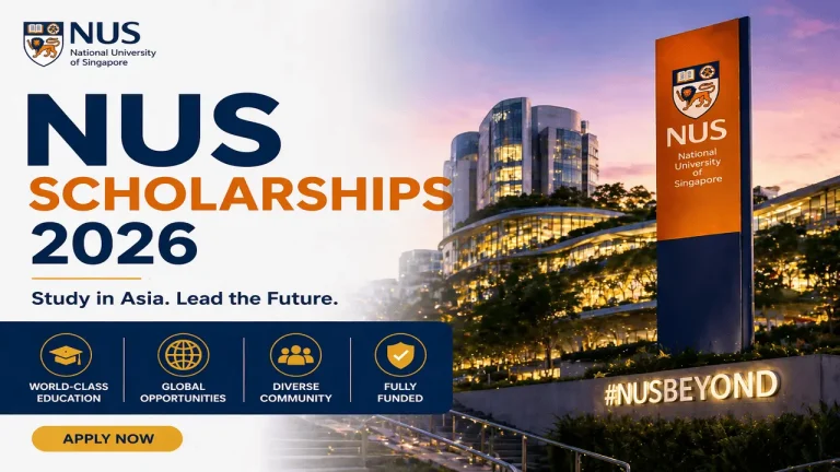 fully funded scholarships for 2026 at the National University of Singapore in Singapore