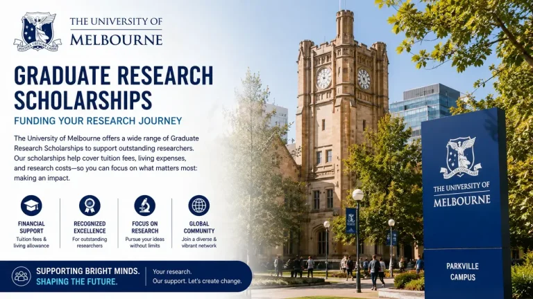 Graduate Research Scholarships at the University of Melbourne