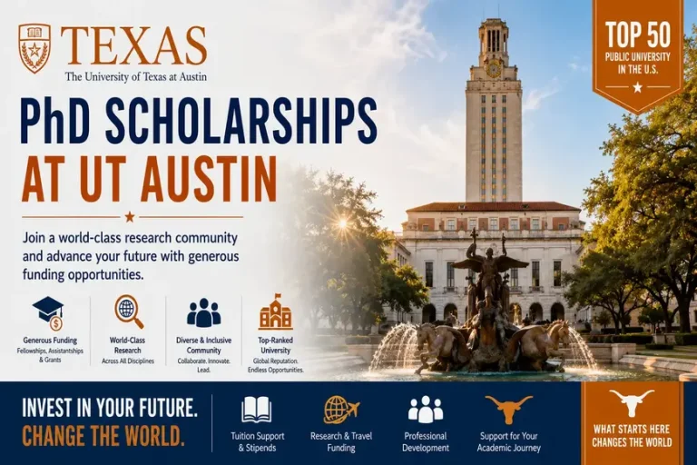 PhD Scholarships at the University of Texas at Austin