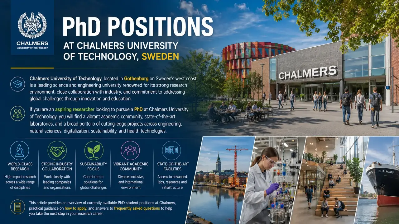 PhD Positions at Chalmers University of Technology, Sweden