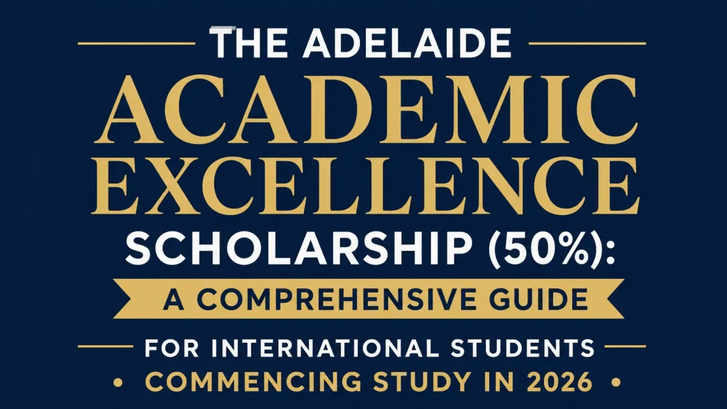 The Adelaide Academic Excellence Scholarship (50%): A Comprehensive Guide for International Students Commencing Study in 2026