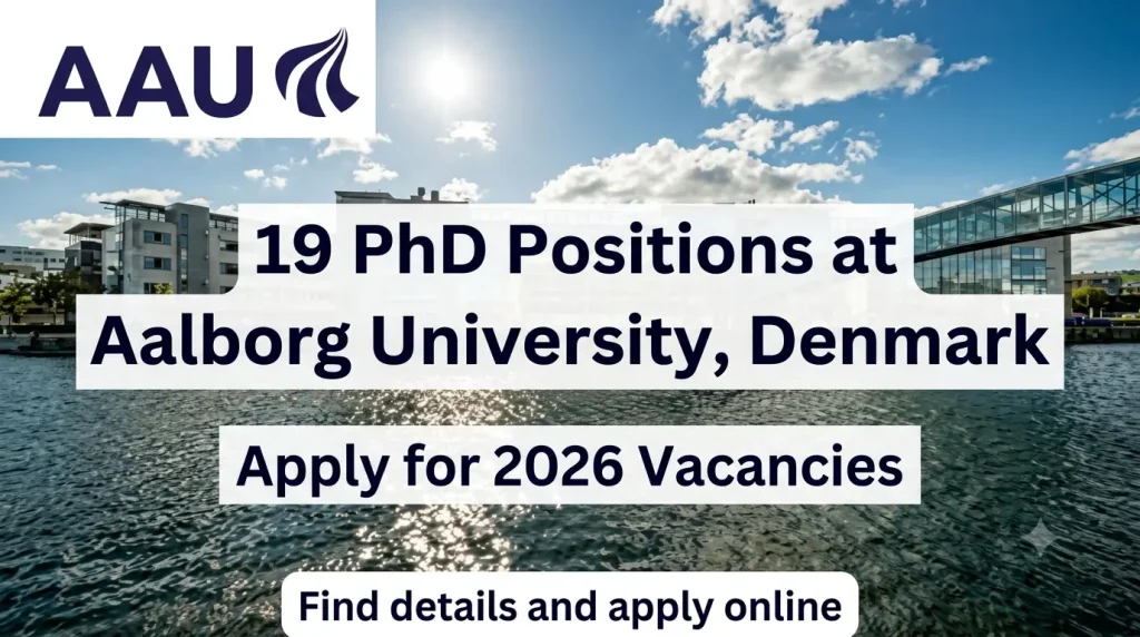 19 PhD Positions at Aalborg University, Denmark – Apply for 2026 Vacancies