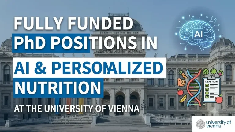 Fully Funded PhD Positions in AI & Personalized Nutrition at the University of Vienna